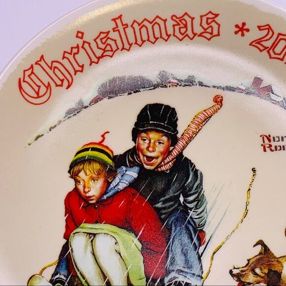 Norman Rockwell Young Love: Sledding Christmas - Picture 4 of 10